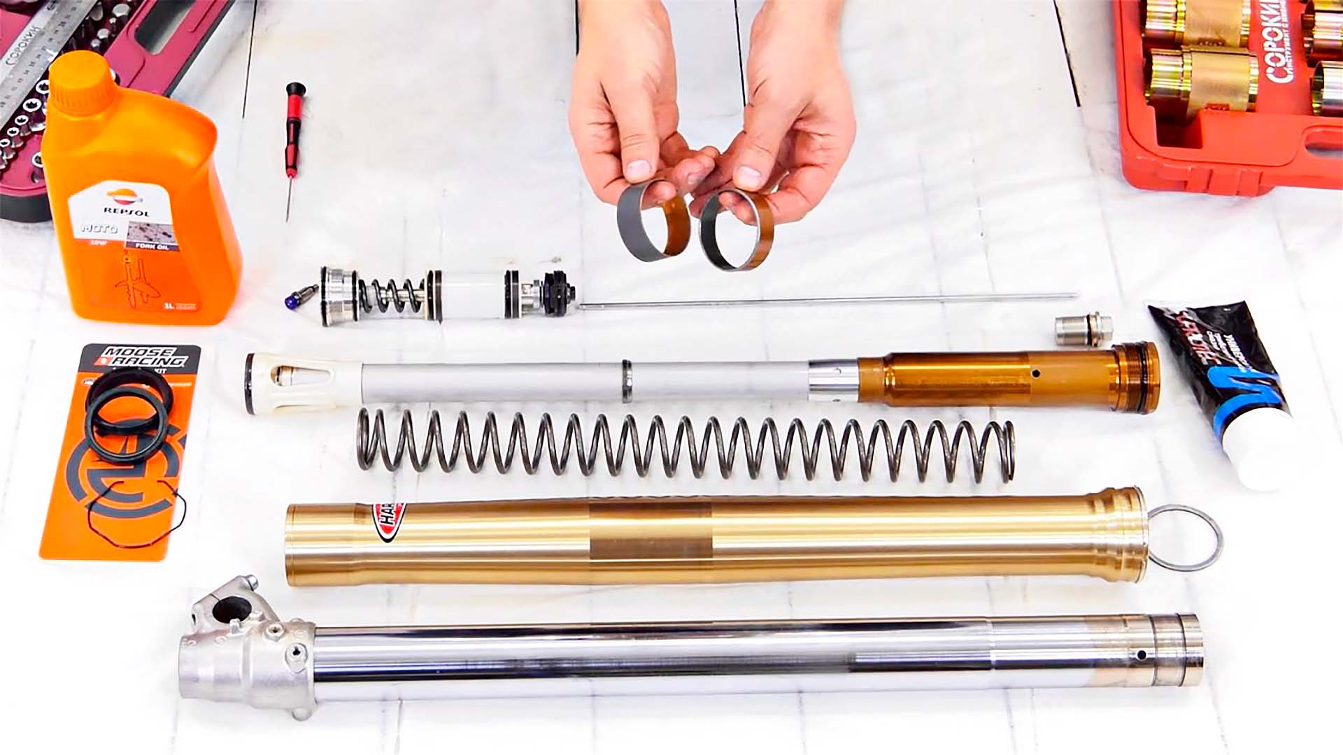 Ремонт и обслуживание вилки мотоциклов